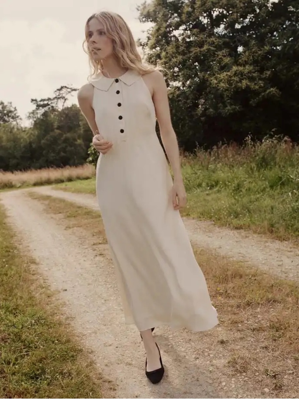 NWOT Doen Clayton Dress in Mother of Pearl